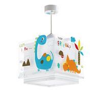 Dalber Lampe Suspension Enfant Dinosaures Dinos Animaux Multicolore, lustre chambre enfant, 73452, E27