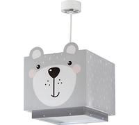 Dalber Lampe Suspension Enfant Little Teddy Ours Animaux Gris, lustre chambre enfant, 64572, E27