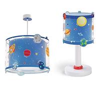 Dalber lampe suspension enfant Planets planètes système solaire & lampe de table enfant Planets planètes système solaire