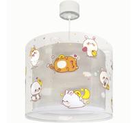 Dalber Lustre Chambre Lampe Suspension Enfand Kawaii petits animaux gris, 41762E, E27