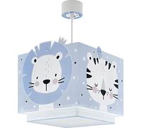 Dalber Lustre Chambre Lampe Suspension Enfant Baby Jungle Animaux Tigre Lion Ours Lapin Bleu 63112T, E27