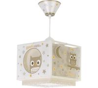 Dalber Lustre Chambre Lampe Suspension Enfant Good Night Hibou Animaux Beige, 63392M, E27