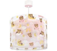 Dalber Lustre Chambre Lampe Suspension Plafonnier Pour Enfants, Baby Teddy Ours roses nuages, 41572MS, E27, Rose