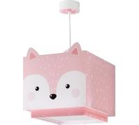 Dalber Lustre Chambre Lampe Suspension Plafonnier Pour Enfants, Little Fox Renard Animaux Rose, 64582M, E27