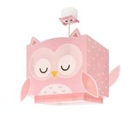 Dalber Lustre Chambre Lampe Suspension Plafonnier Pour Enfants, Little Pink Owl Hibou Rose, 64482M, E27
