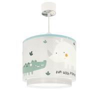 Dalber Lustre Chambre Lampe Suspension Plafonnier Pour Enfants, Rhino & Croco Rhinocéros et Crocodile, 60622M, E27