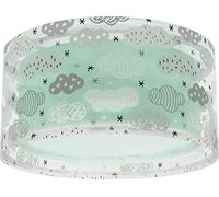 Dalber Plafonnier enfant Clouds vert Nuages, Lustre chambre; Enfant, Lampe de Plafond, 41416H, E27