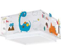 Dalber Plafonnier enfant Dinos Dinosaures Animaux, Lustre chambre; Enfant, Lampe de Plafond enfant, 73456, E27