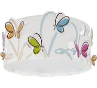 Dalber Plafonnier Enfant, Lampe de Plafond pour Chambre d’Enfant, Luminaire, Butterfly Papillons, 62146M, E27-2 x 15W