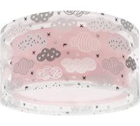 Dalber Plafonnier Enfant, Lampe de Plafond pour Chambre d’Enfant, Luminaire, Clouds Rose Nuages, 41416MS, E27-2 x 15W