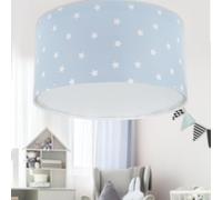 Dalber Plafonnier Star Light Etoiles Bleu, Lustre chambre; Enfant, Lampe de Plafond enfant, 82216T, E27