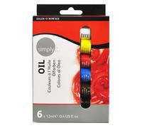 Daler Rowney - 118500006 - Kit De Loisirs Créatifs - Ensemble De Couleurs À L'Huile Simply - 6X12 Ml