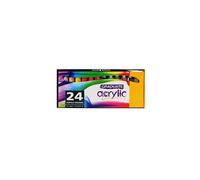 Daler Rowney - 123900024 - Kit De Loisirs Créatifs - Ensemble De 24 Couleurs Acryliques Graduate De 22 Ml