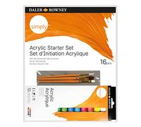 Daler Rowney - 126500005 - Kit De Loisirs Créatifs - Ensemble D'Initiation À L'Acrylique Simply