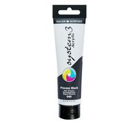 Daler - Rowney 150ml Système 3 - Tube de peinture acrylique - Process Noir