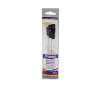 Daler Rowney - 212530006 - Kit De Loisirs Créatifs - Ensemble De 3 Pinceaux Graduate en Brin Et en Poils Synthétiques