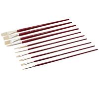 Daler Rowney - 216940110 - Kit De Loisirs Créatifs - Pinceau en Soie Beau-Blanc À Poignée Longue - 10 Pièces
