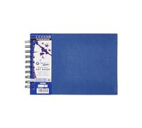 Daler Rowney A5 Blue Cachet Watercolour Linen Spiral Bound Book 300gsm 20 Sheets by Daler Rowney
