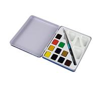 Daler Rowney Mini boîte aquarelle de voyage Aquafine – 10 couleurs