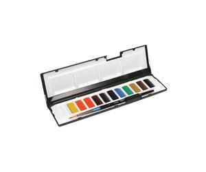 Daler-Rowney Aquafine set d'aquarelles, 12 godets entiers
