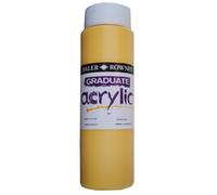 Daler Rowney Bouteille de peinture acrylique Graduate Jaune de Naples 500 ml