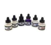 Daler-Rowney FW 29.5ml Acrylic Ink Bottle - Shimmering Colours (Set of 6)
