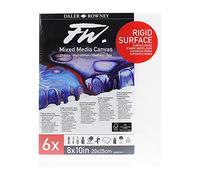 Daler Rowney FW - Pack de 6 châssis multi-techniques surface rigide 20 x 25 cm