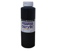 Daler-Rowney Graduate Peinture acrylique Noir 1 litre