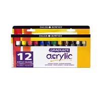 Daler Rowney – Set peinture acrylique Graduate 12 tubes 22 ml