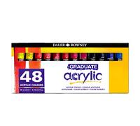Daler Rowney Graduate - Set peinture acrylique 48 tubes 22ml