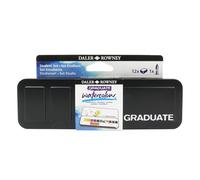 Daler Rowney – Set étudiant aquarelle Graduate – 12 demi-godets et 1 pinceau