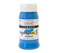 Daler Rowney System 3 Acrylique : 500ml Coeruleum Blue Hue