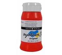 Daler Rowney System 3 Acrylique : 500ml Cadmium Teinte Orangée