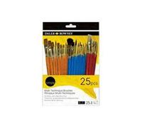 Daler Rowney Simply Mixed Media Multi Technique - Lot de pinceaux - 25 parties