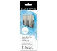 Daler Rowney Simply - Pinceau à reservoir d'eau - 3 parties - taille : petit, medium, grand