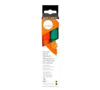 Daler Rowney Simply - Set 2 marqueurs acrylique rouge et vert