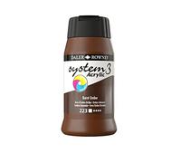 Daler Rowney System 3 Acrylic Colour 500ml Tubs by Burnt Umber
