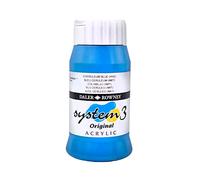 Daler Rowney System 3 Acrylique : 500ml Coeruleum Blue Hue