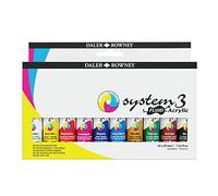 DALER ROWNEY - System 3 Fluid Acrylic - Set 10 flacons x 29,5 ml