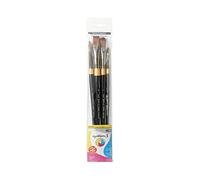 Daler Rowney – Ensemble de 4 pinceaux System3 Série 402 synthétiques pour peinture acrylique
