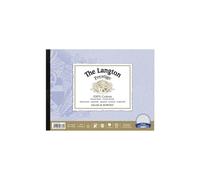 Daler-Rowney The Langton Prestige Bloc de papier aquarelle 300 g/m² 30,5 x 22,9 cm 1 face collée 12 feuilles blanches naturelles pour artistes professionnels et étudiants