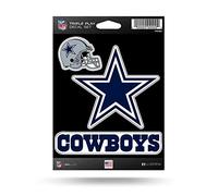 Dallas Cowboys Lot de 3 autocollants pour jeu de cowboys