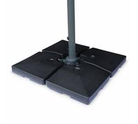 Dalle à lester pour parasol 51x51cm (lot de 4) BASE CARRÉE POUR PARASOL DÉPORTÉ