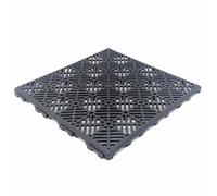 Dalle Auto-Ventilé Anthracite 30x30x1,5cm Piscine, Terrasse, Camping, Bains | Sol drainant hygiénique pour douches, patios, jardins et caravanes. Pose DIY sans outils. Fabriqué en Espagne.