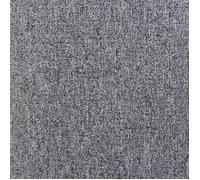 Dalle de Moquette Ultra-Résistant - MonsterShop - Gris platine - 50cm x 50cm - Polypropylène et Polyester