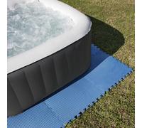 Dalle de protection de sol premium Gre (lot de 9 pièces) - Bleu