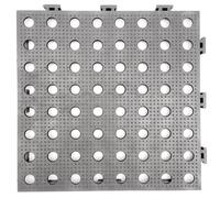 Dalle de sol antidérapante MAXI Drainante Gris (33 x 33 x 2 cm) Ultra-résistants : passage de voitures, hôtellerie, industrie