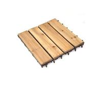 Dalle en bois imprégné 30 x 30 x 2,5 cm plancher modulaire d'extérieur