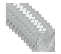 Dalle et carrelage en marbre imperméable pour dosseret Gris 30 x 30 cm | Texture marbre réaliste, imperméable pour mousse XPE, dos autocollant, pas de joint nécessaire, facile à nettoyer