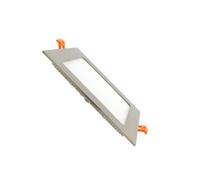 Dalle LED 12W Carrée Extra-Plate Coupe 152x152mm Argentée 4000K Blanc neutr